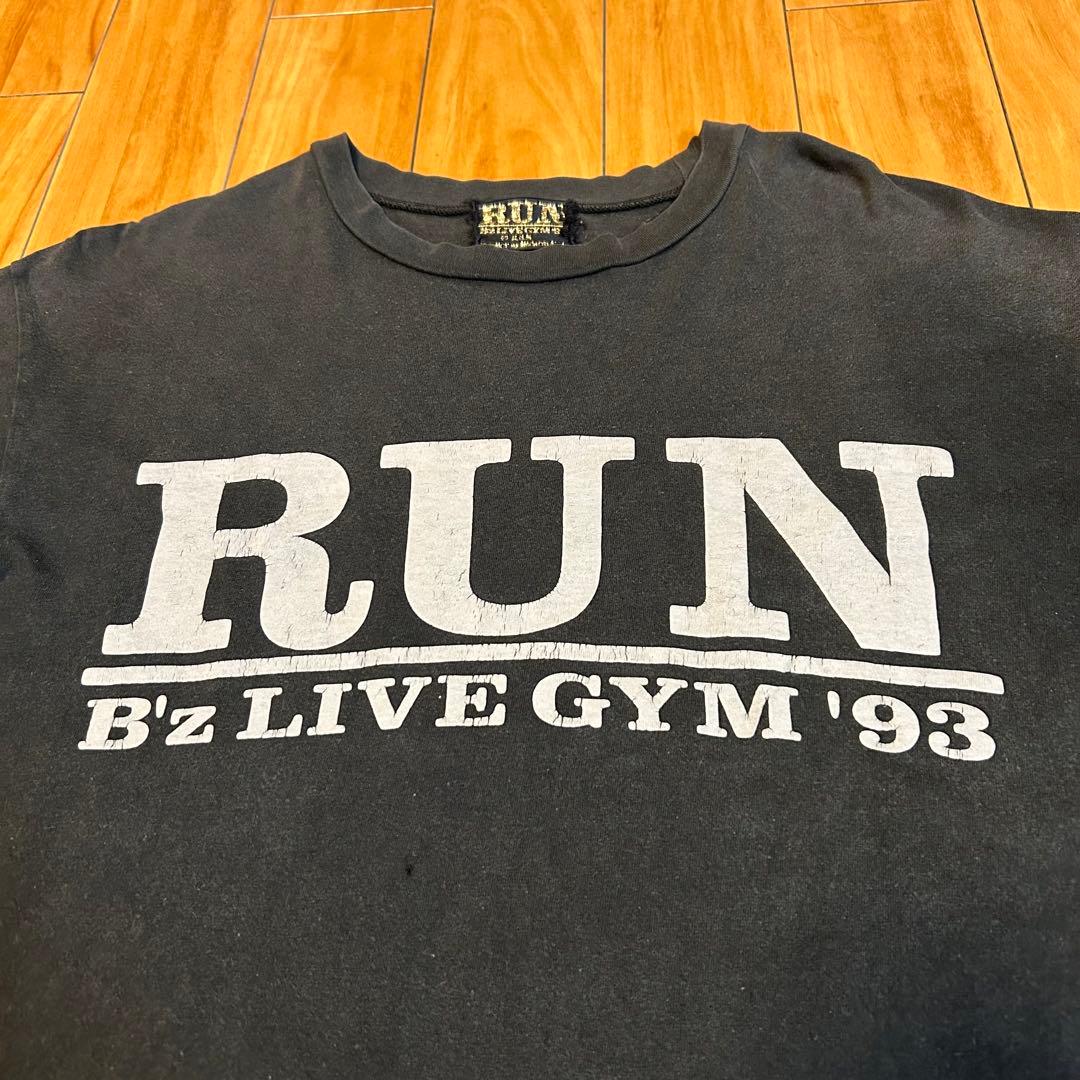 B'z RUN LIVE-GYM’93 スタッフ公式Tシャツ　CREWワッペン付