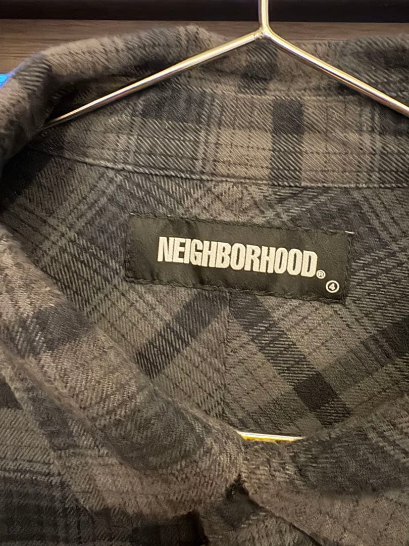 NEIGHBORHOOD ネルシャツ グレー L www.cosaga.com