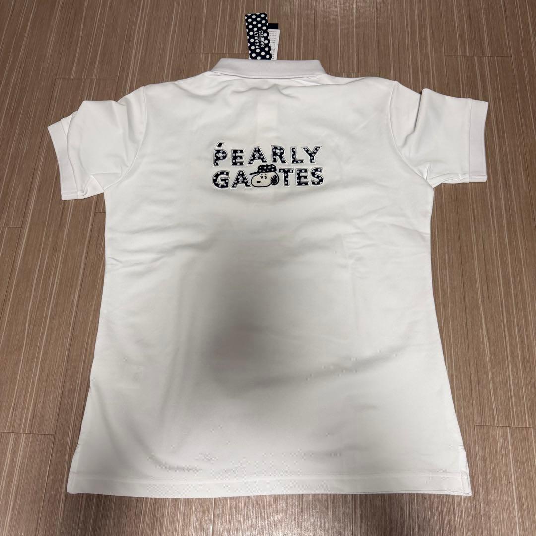 新品タグ付きPEARLY GATES スヌーピーコラボ半袖ポロシャツ サイズL PEARLY GATES（パーリーゲイツ） パーリーゲイツ×PEANUTS 半袖