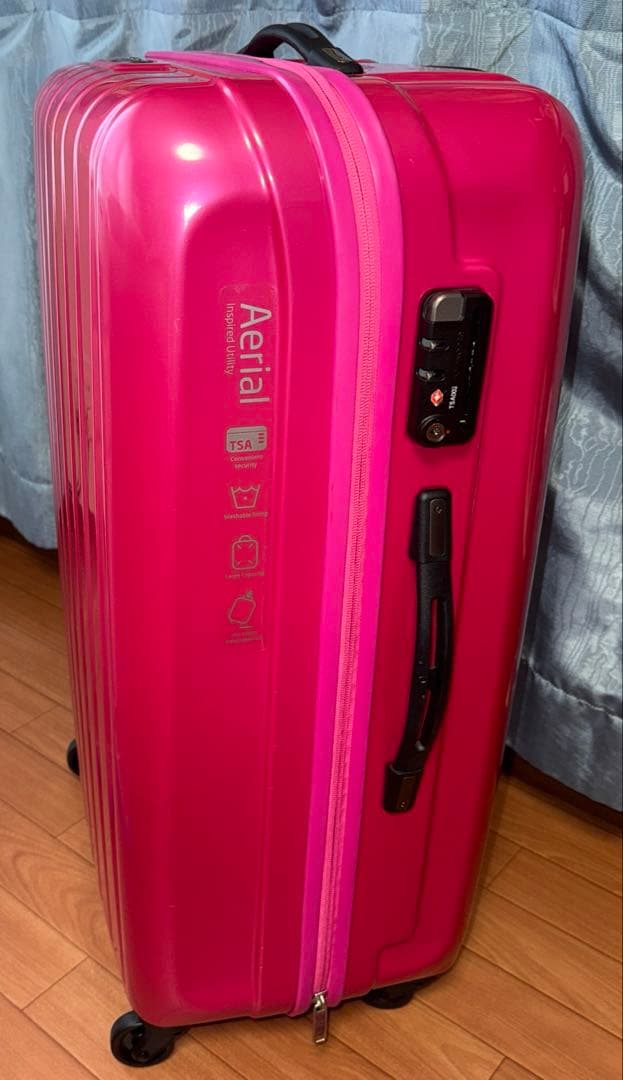 齋*子様 ピンク サムソナイトエアーリアル74ℓ Card key採用 - メルカリ