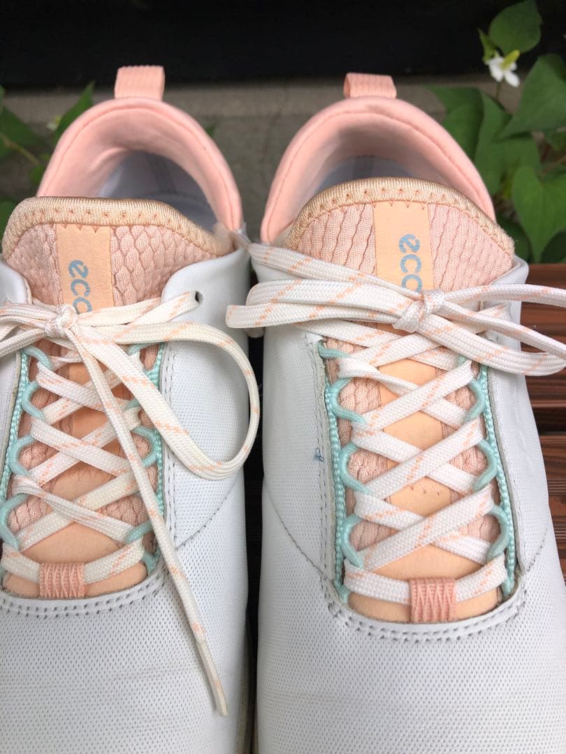 337番 美品ECCO ゴルフシューズ 37 23.5cm スパイクレス