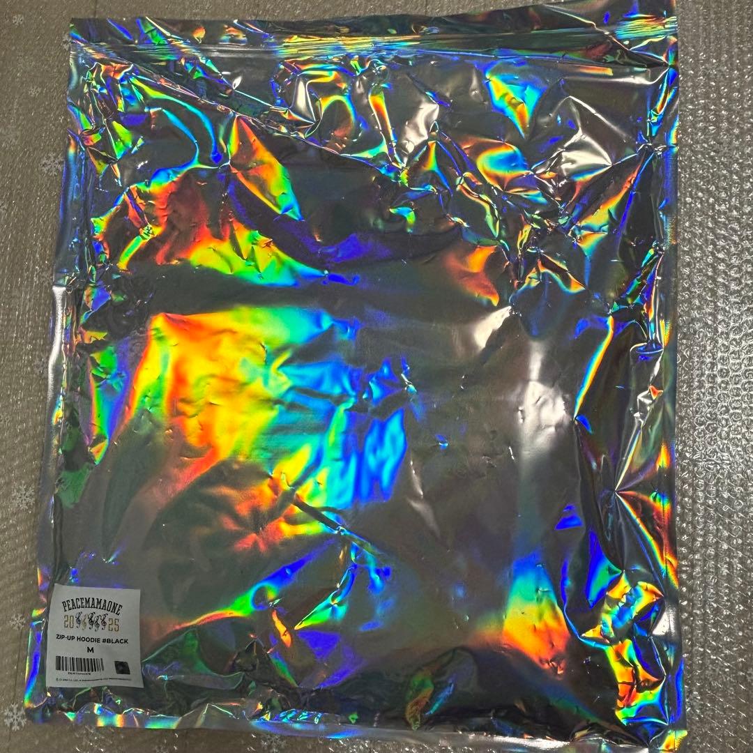 GDRAGON PEACEMAMAONE ジップアップ フーディー 黒 Mサイズ