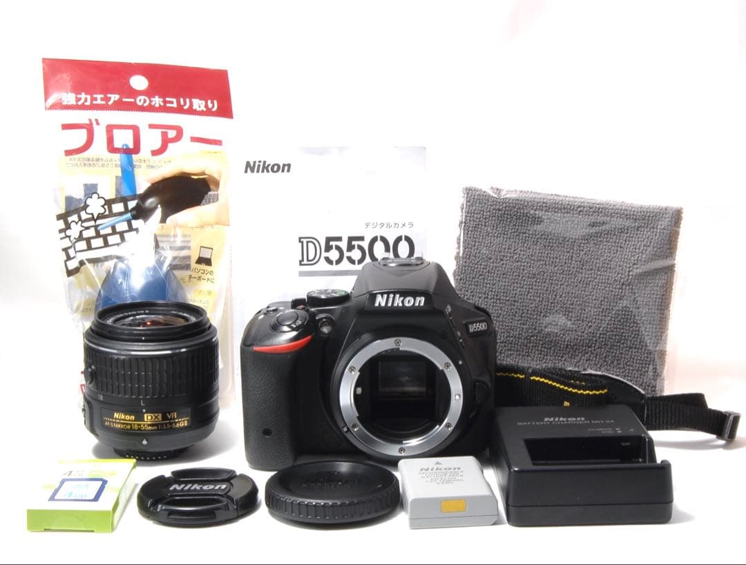 美品✨スマホ転送OK 高画質 Nikon D5500 レンズキット 自撮りOK - メルカリ