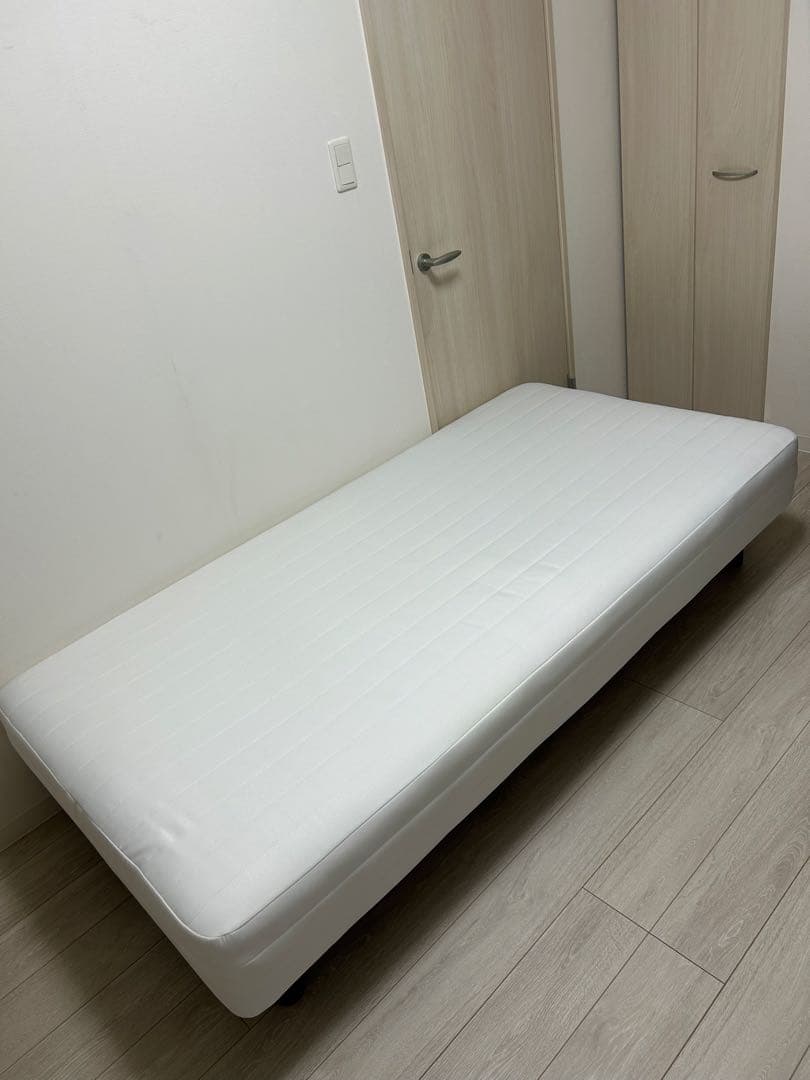 送料込　無印良品　脚付マットレス　ポケットコイル　（洗えるカバー）シングルベッド 脚付マットレス ポケットコイル （洗えるカバー 組み立て仕様
