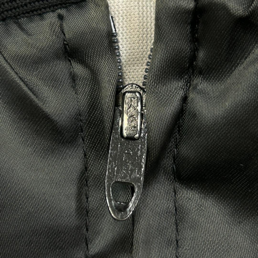 USA製 Pla-Jac 刺繍 トップス 長袖 中綿ブルゾン 古着 ブラック L