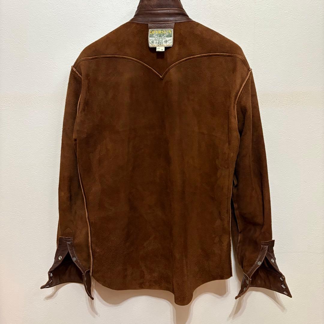 ⭐︎美品⭐︎リアルマッコイズ ディアスキン レザーシャツ - メルカリ