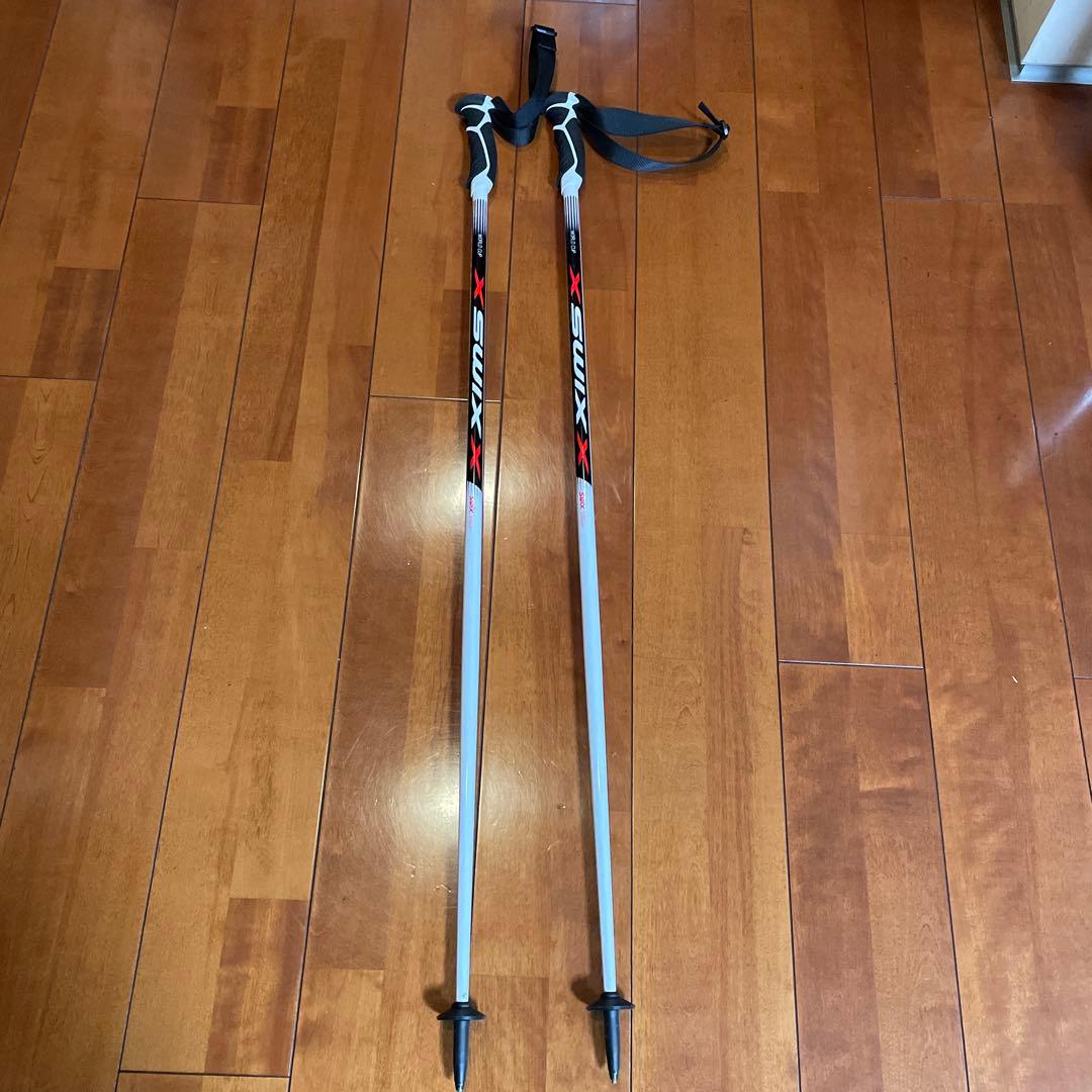 Swix X-Training スキー ストック110センチ SWIX（スウィックス） スキー ポール ストック ＜2026＞ レッドイン