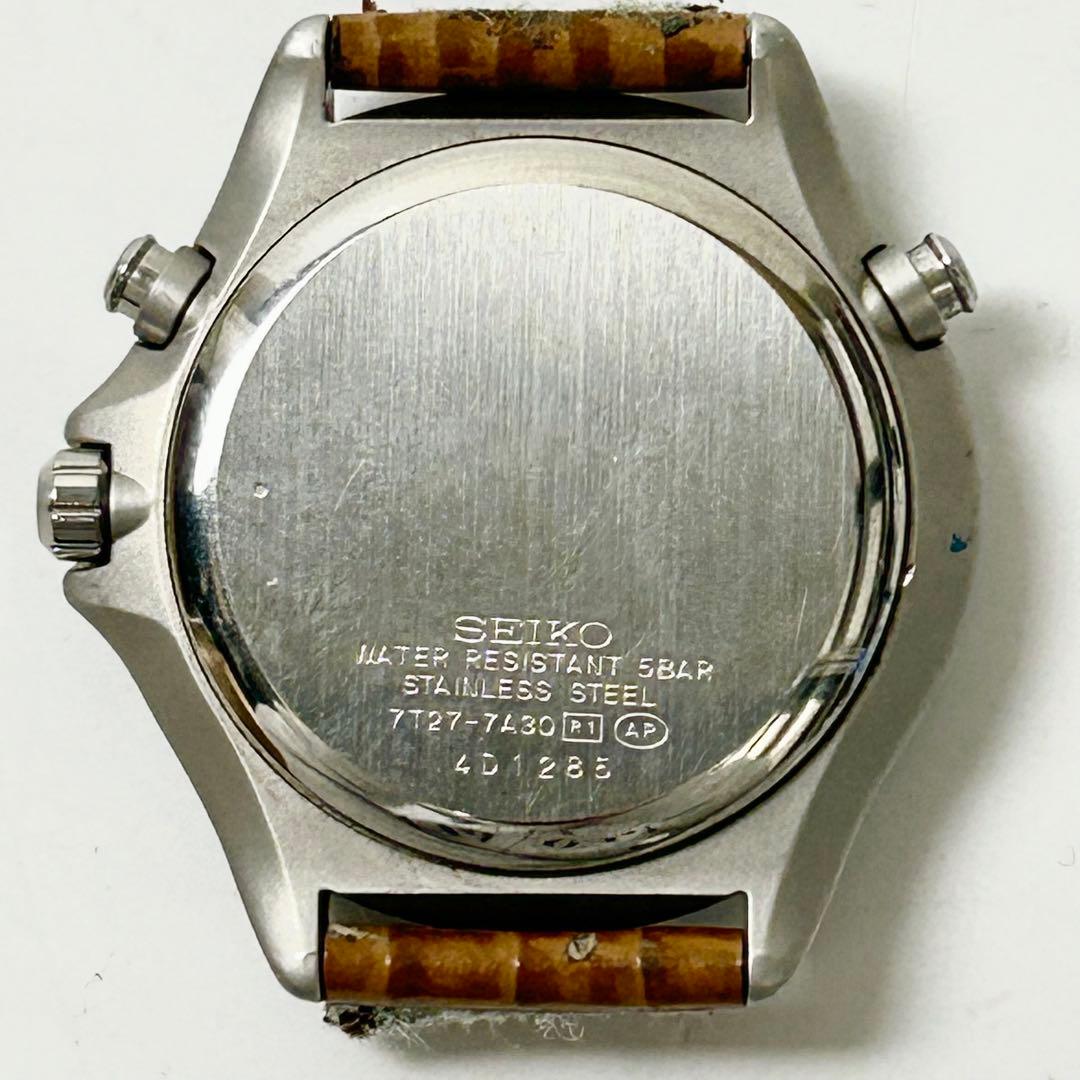 SEIKO 7T27-7A30 多機能クォーツクロノグラフ - メルカリ