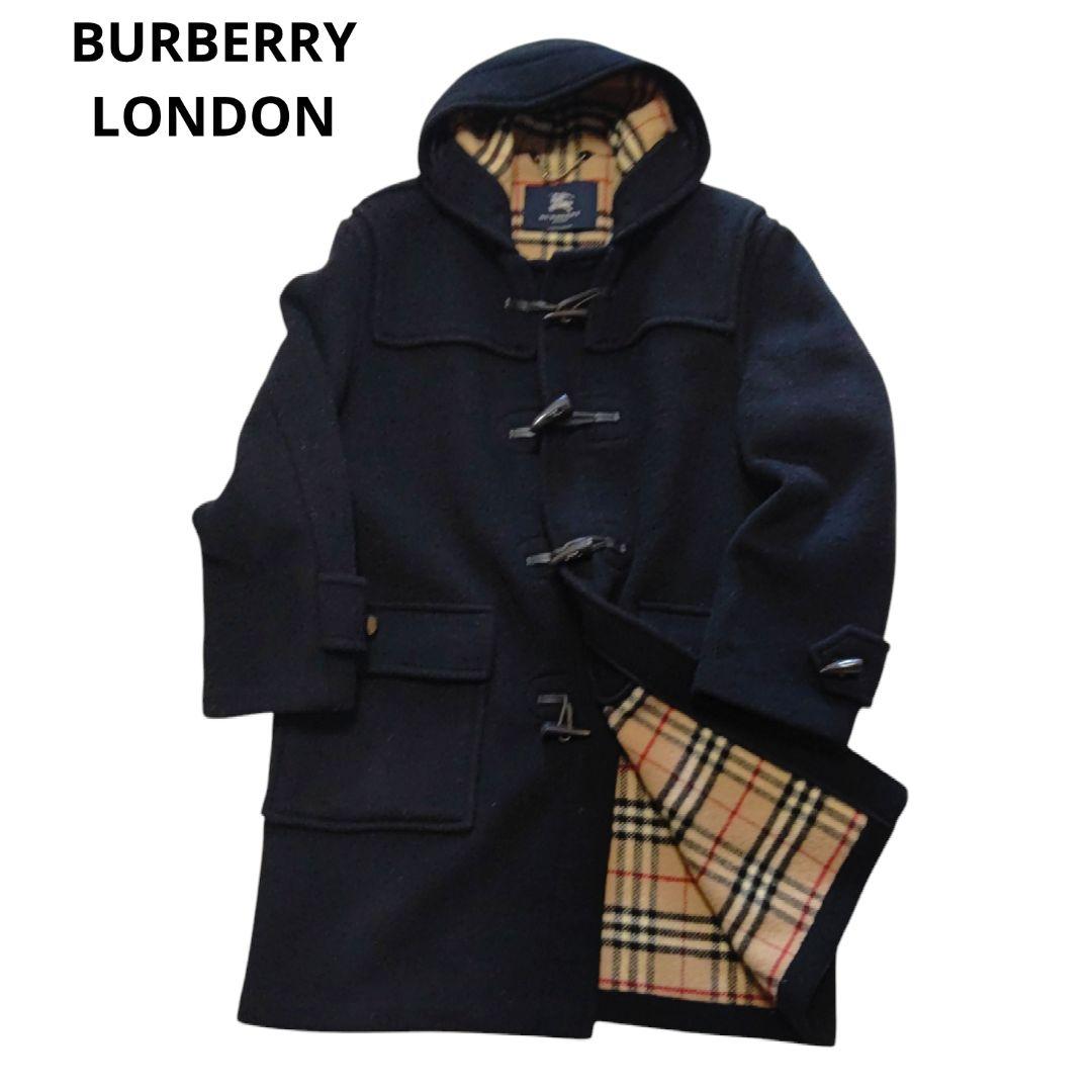定番人気　BURBERRY　ダッフルコート　ウール　黒　ブラック　大きいサイズ BURBERRY（バーバリー） バージンウールダッフルコート ブラック 34