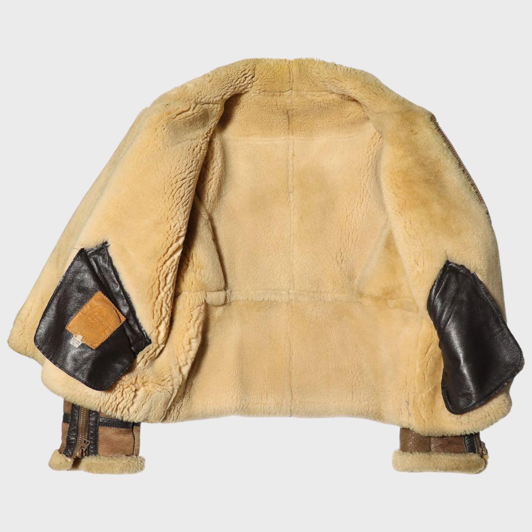 XL☆80s☆USA製☆ゴールデンベア☆B9 フライトジャケット☆ムートン