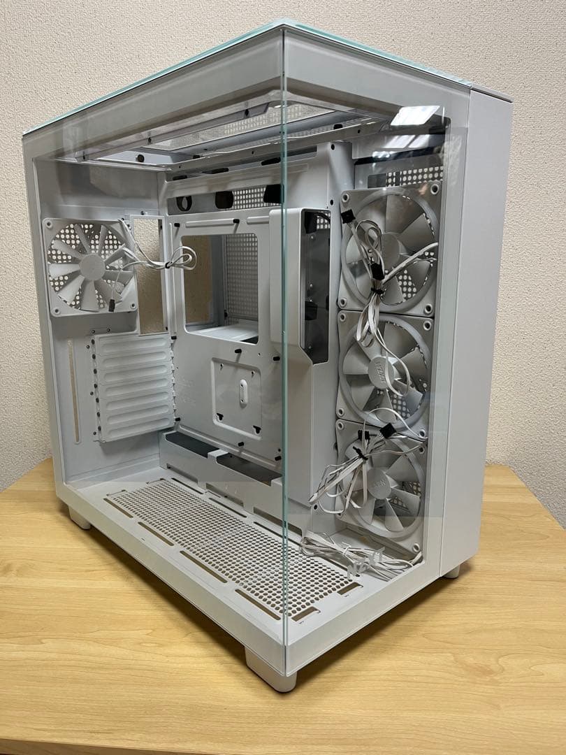 NZXT H9 ELITE ホワイト　PCケース NZXT H9 Elite White 2層構造ミドルタワーPCケース 強化ガラスモデル