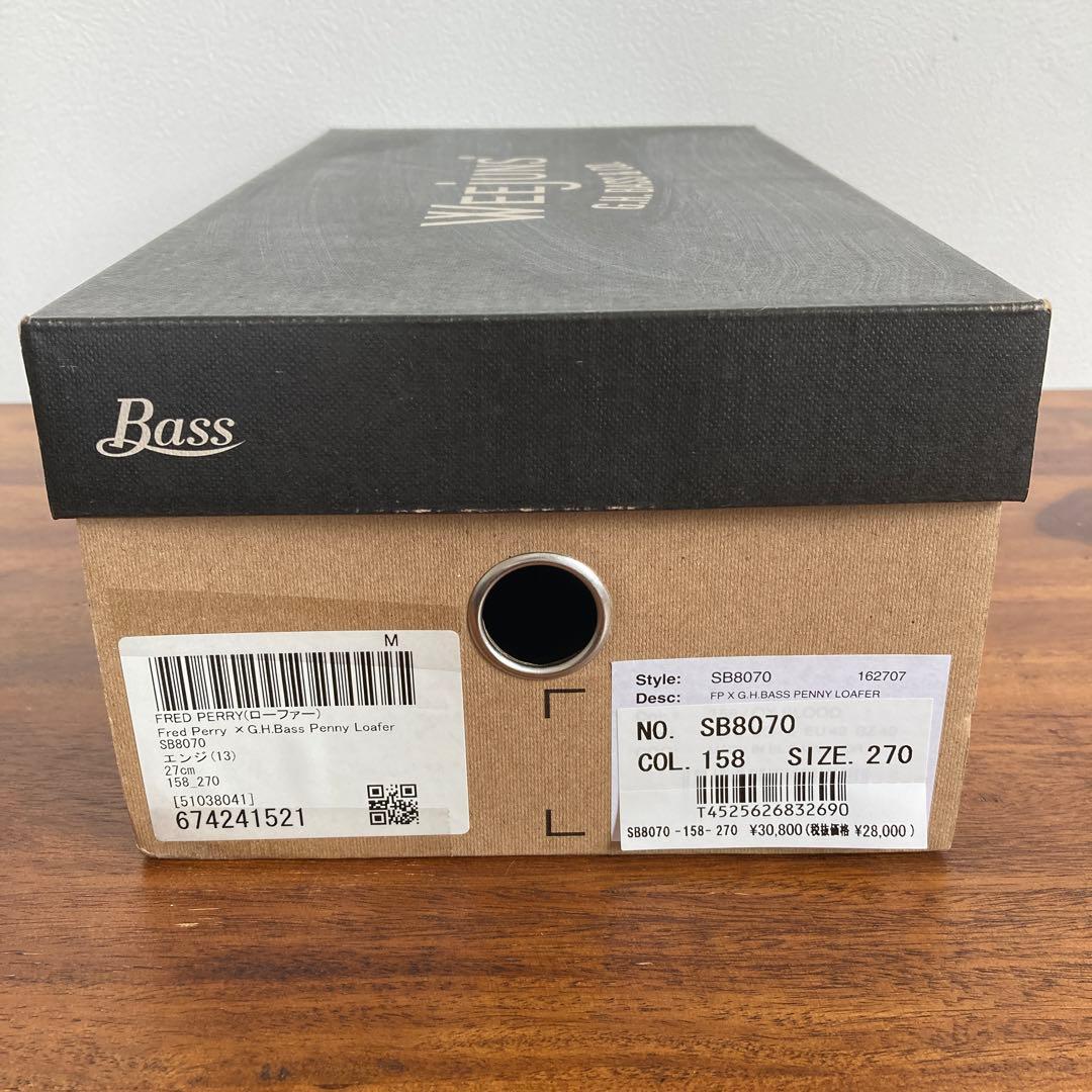 FRED PERRY×G.H.Bass ペニーローファー コラボモデル 28cm