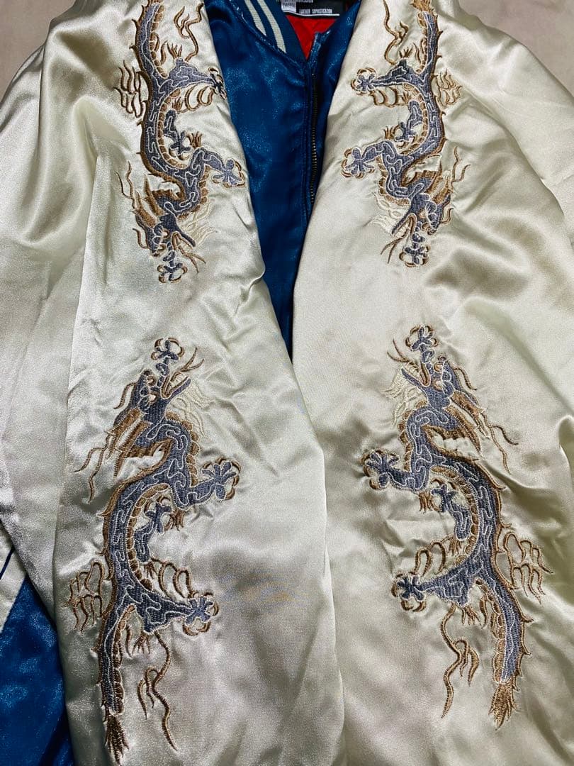 JUNGLE STORM 美品 日本製 スカジャン ドラゴン刺繍 限定版 - メルカリ