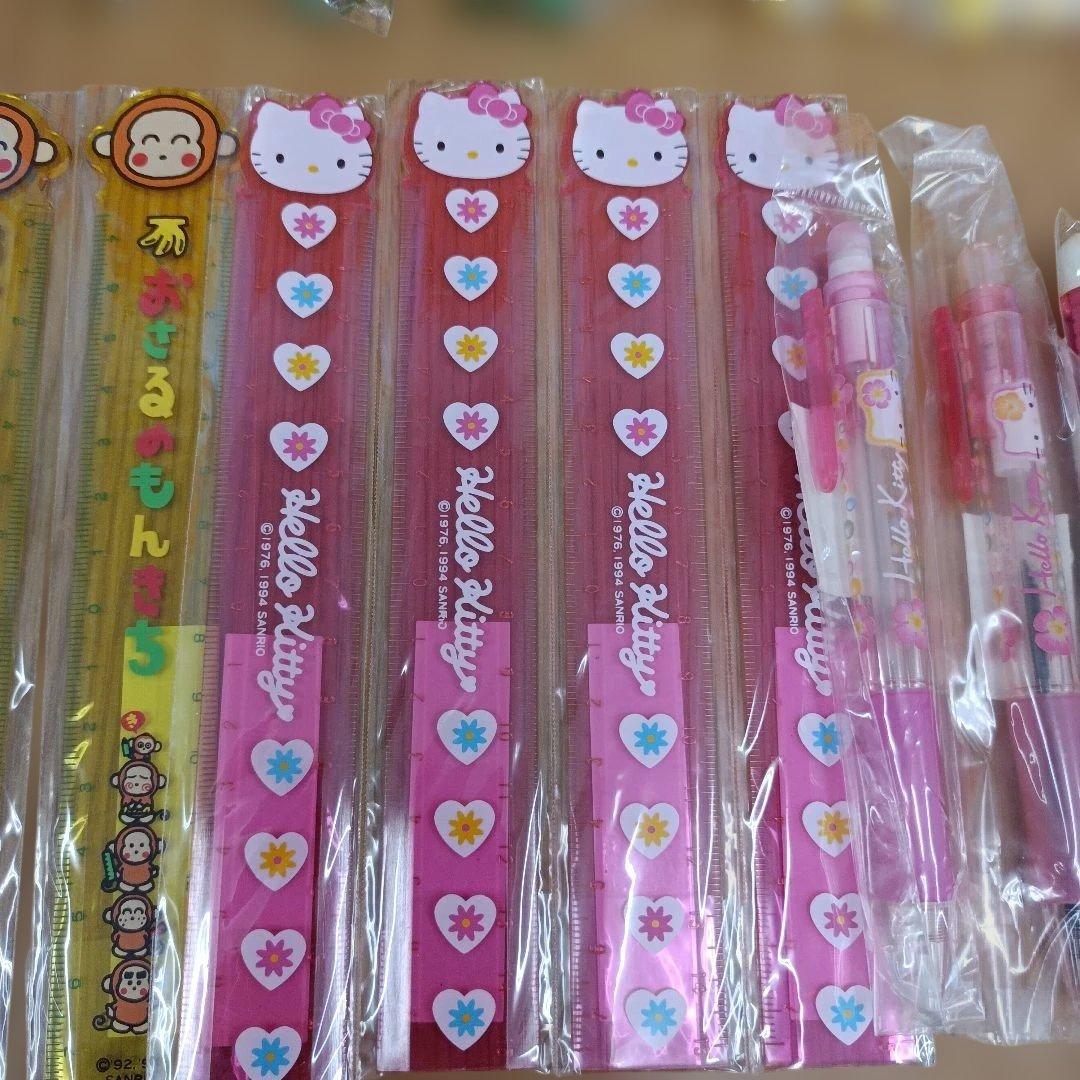 当時物 平成レトロ サンリオ 文房具 まとめ売り ハローキティ おさるの