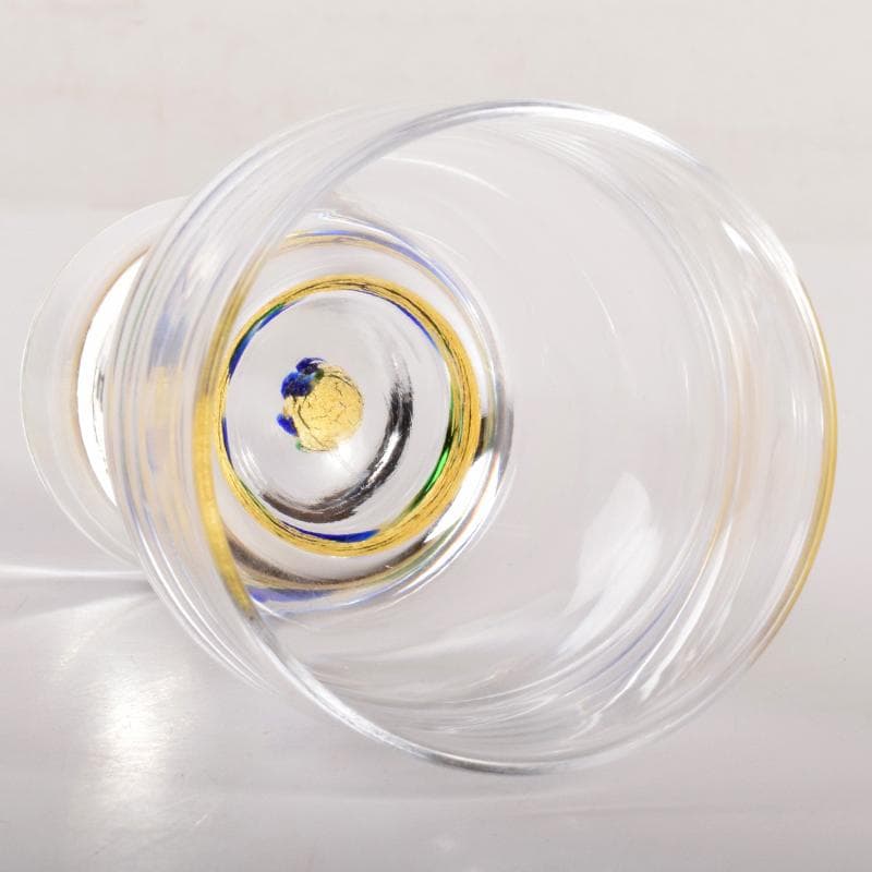 ガラス作家 小林貢作 宙吹硝子 ワイン杯 共箱 C R7834 - メルカリ