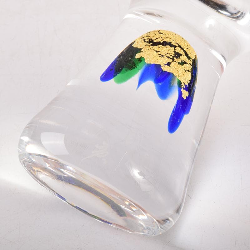 ガラス作家 小林貢作 宙吹硝子 ワイン杯 共箱 C R7834 - メルカリ