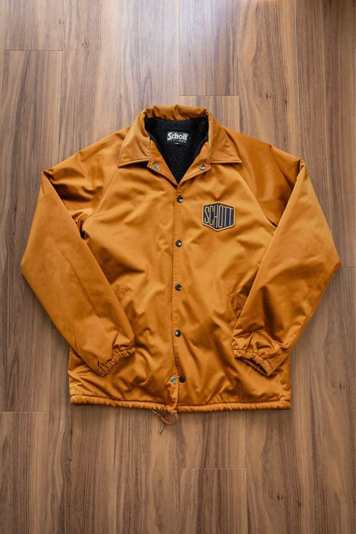 schott ショット 裏ボア　コーチジャケット 中古・古着通販】Schott (ショット) 裏ボアコーチジャケット ブラック