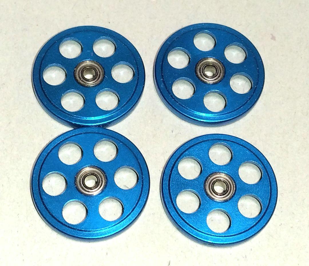 【再出品】ミニ四駆　軽量2段　軽量13mm　軽量19mm　純正ブルー　ローラー