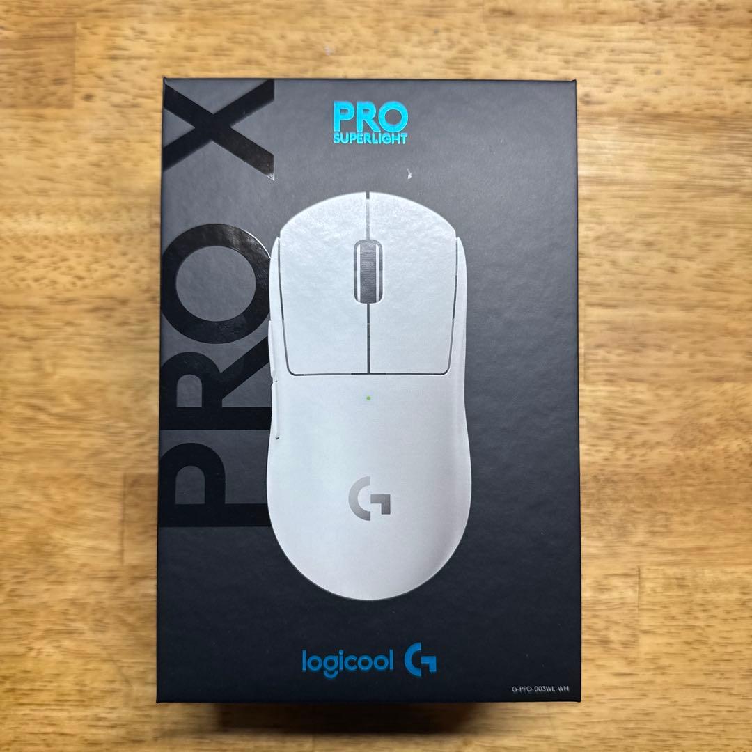 logicool PRO X SUPERLIGHT　G-PPD-003WL-WH ゲーミングマウス PRO X SUPERLIGHT ホワイト G-PPD-003WL-WH ［光学式