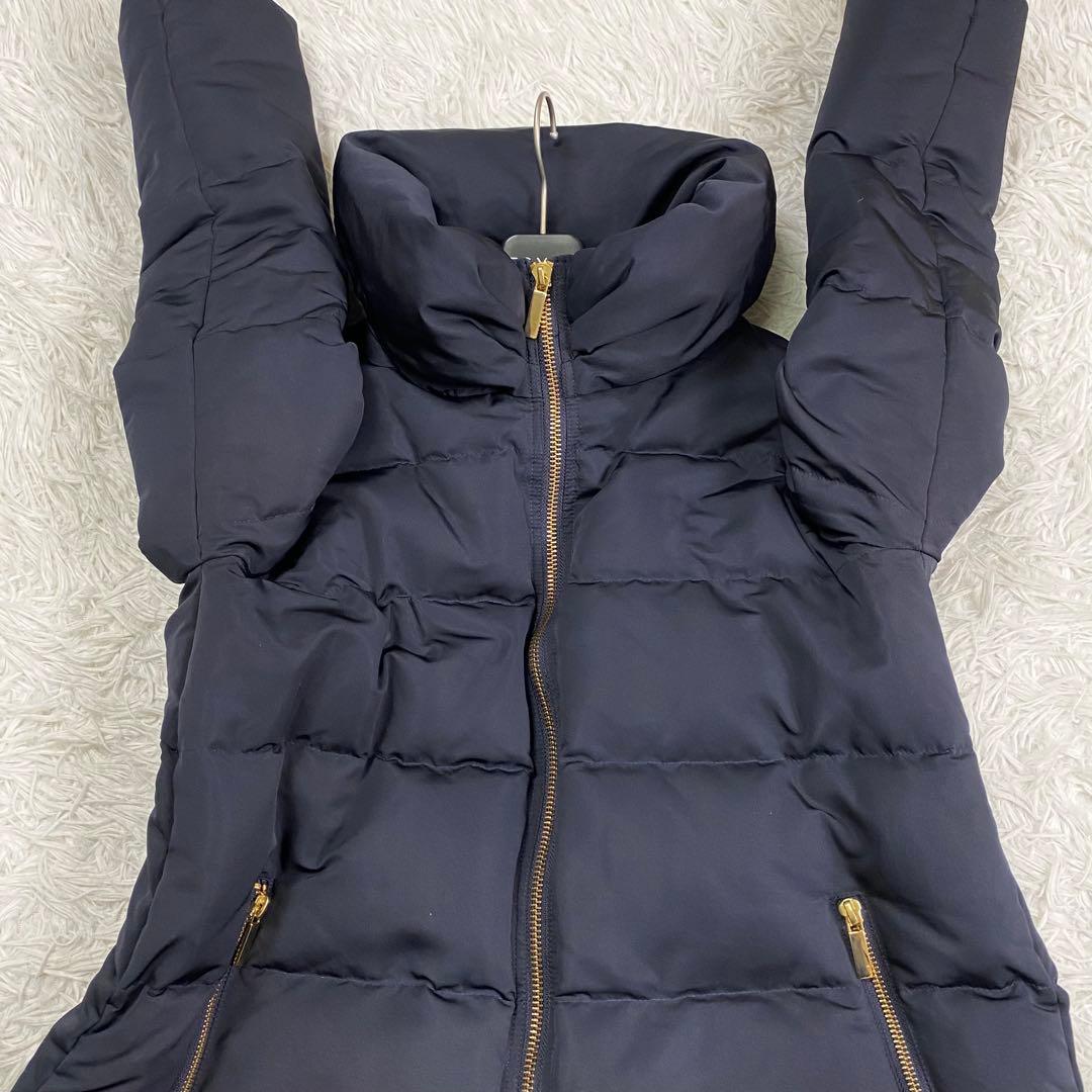 極美品✨ノーブル エステルファイユミドルダウンコートコクーン 濃紺