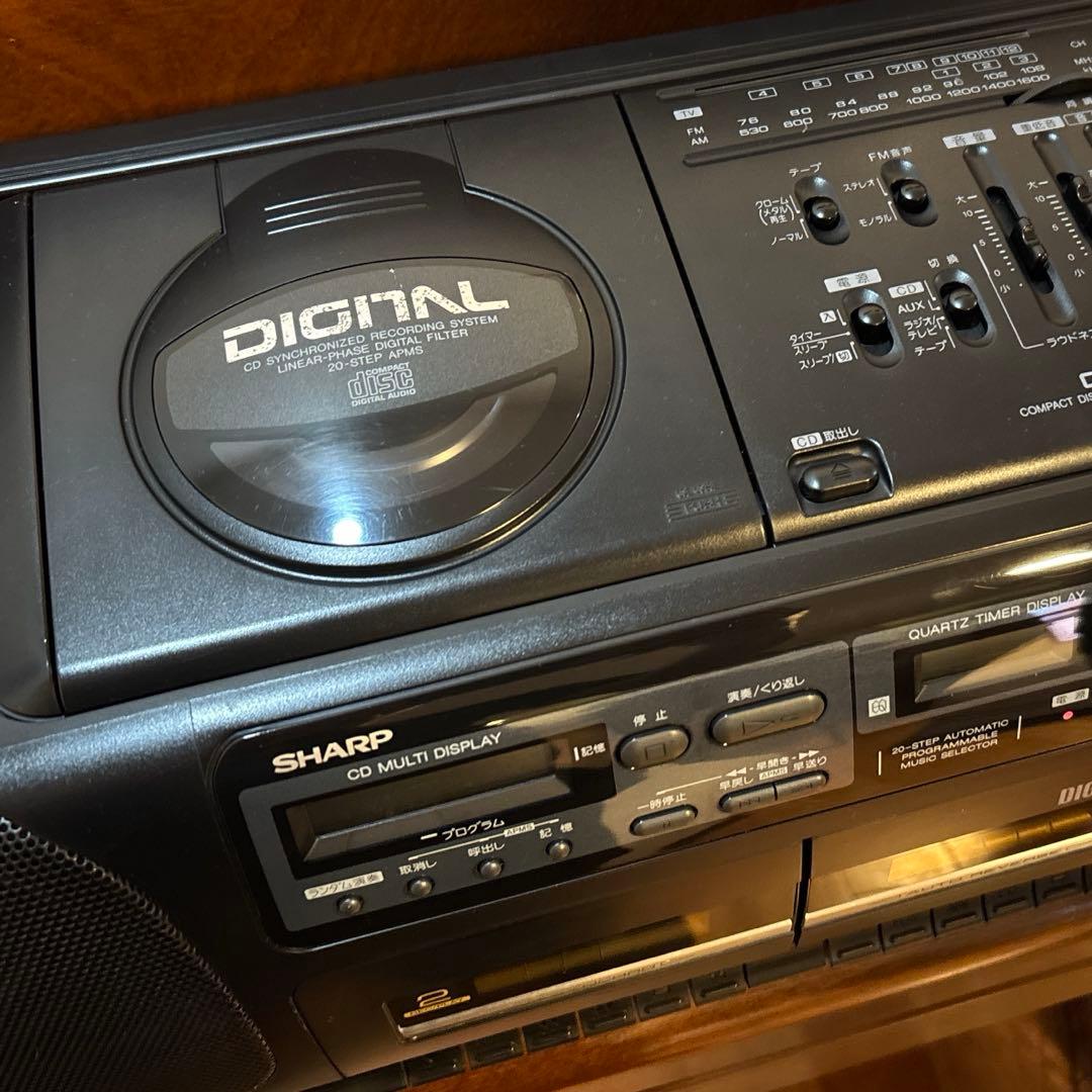 SHARP QT-50CD ラジカセ：作動品 - メルカリ