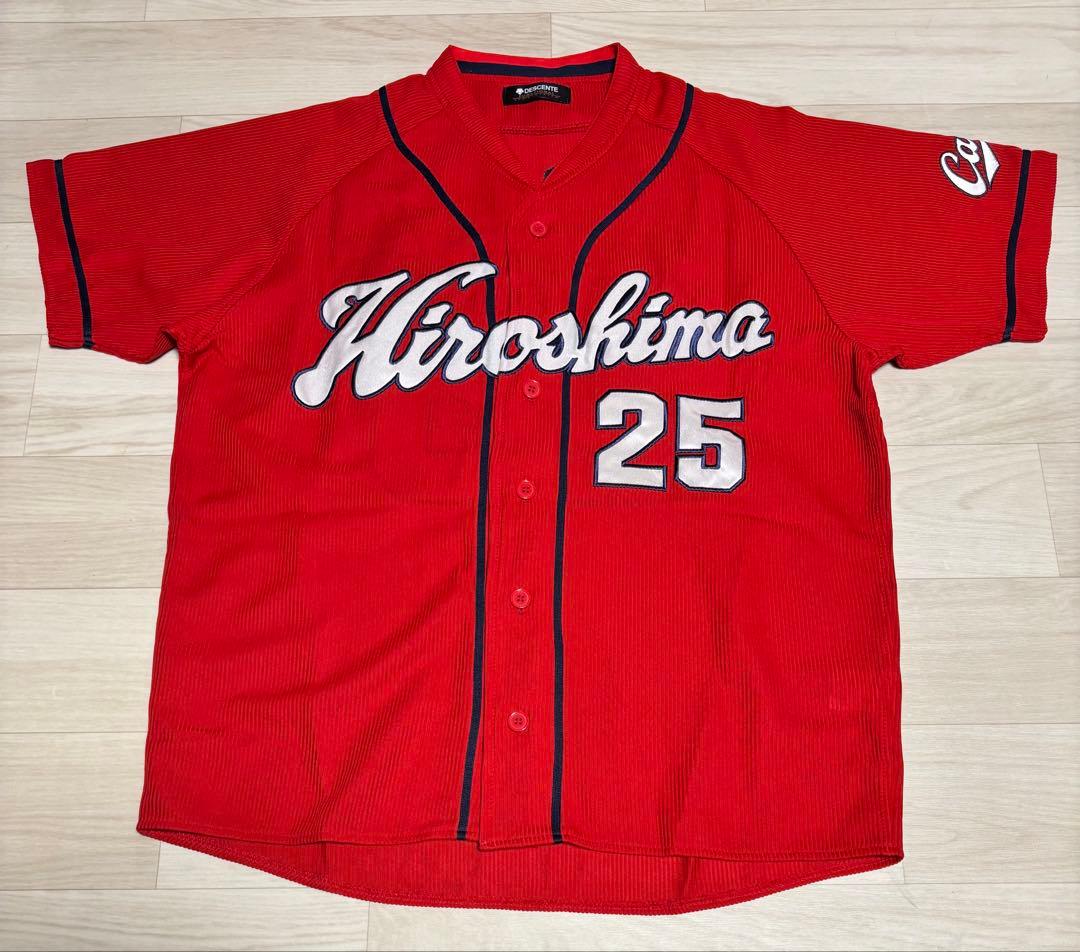 野球 デサント 広島カープ 新井貴浩 ハイクオリティユニフォーム M