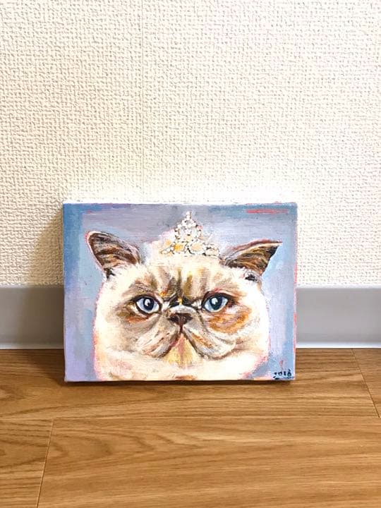 アクリル画  猫 ネコ 動物 Amazon.co.jp: 黒猫 絵画 アクリル画 ネコ インテリア 真作 イラスト