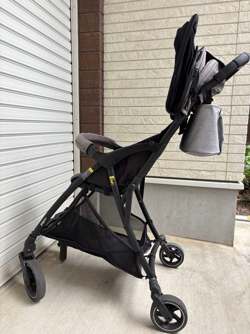 ベビーカー ピジョン ビングル BB2 グレーおまけベビーカーバック
