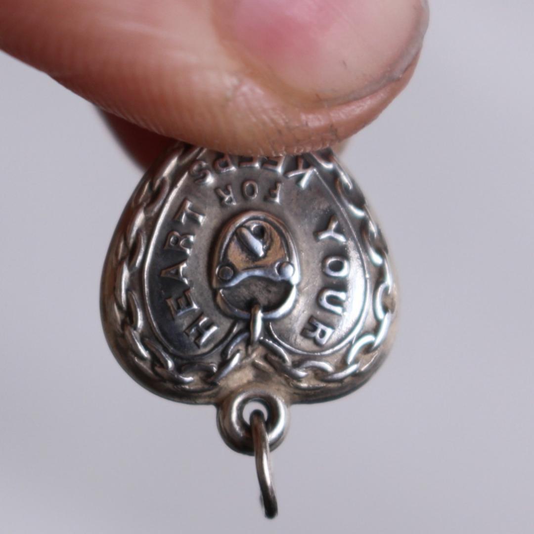 40s スウィートハートジュエリー ネックレス シルバー ギフトに key 鍵