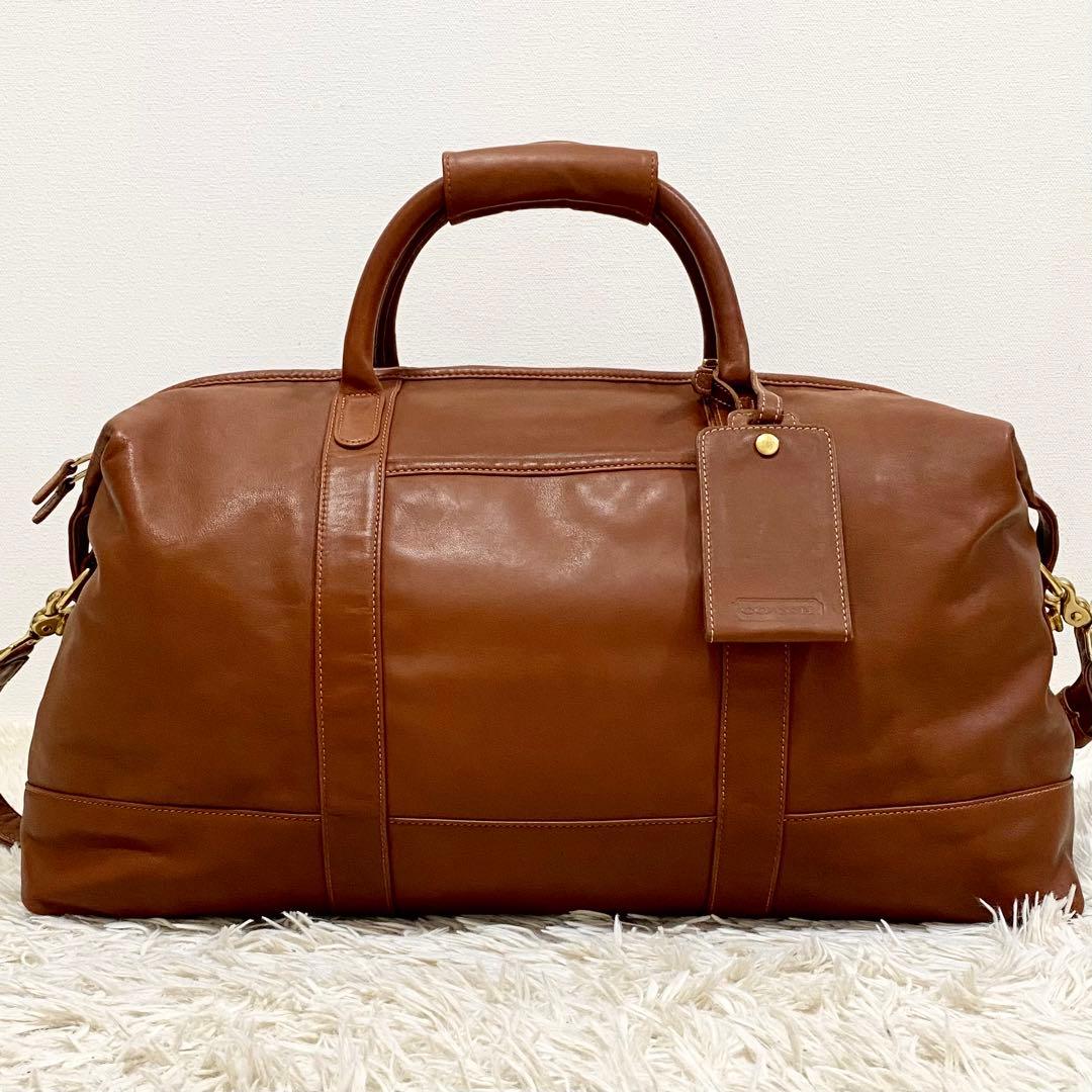 美品】オールドコーチ ボストンバッグ 2way レザー 大容量 0502 - メルカリ