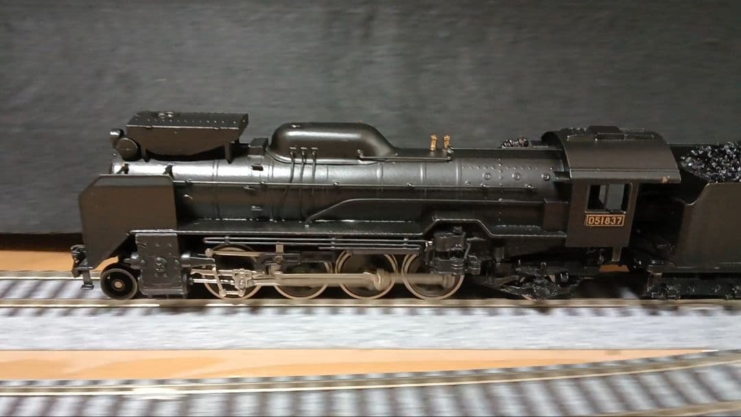 n*o様 HOゲージ アダチ D51蒸気機関車 集煙装置付 モーター交換