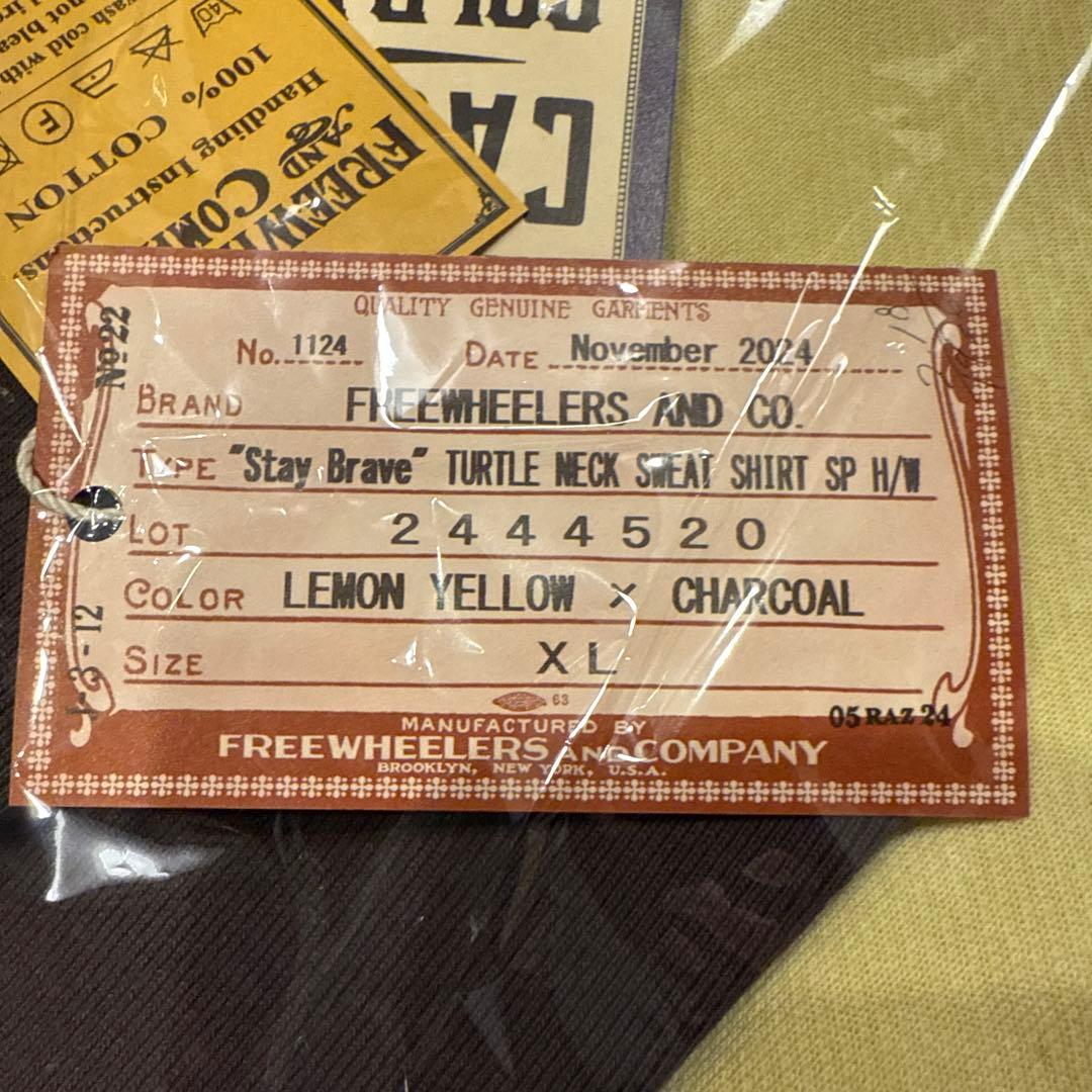 草彅剛 FREEWHEELERS 別注タートルネック Stay Brave XL - メルカリ