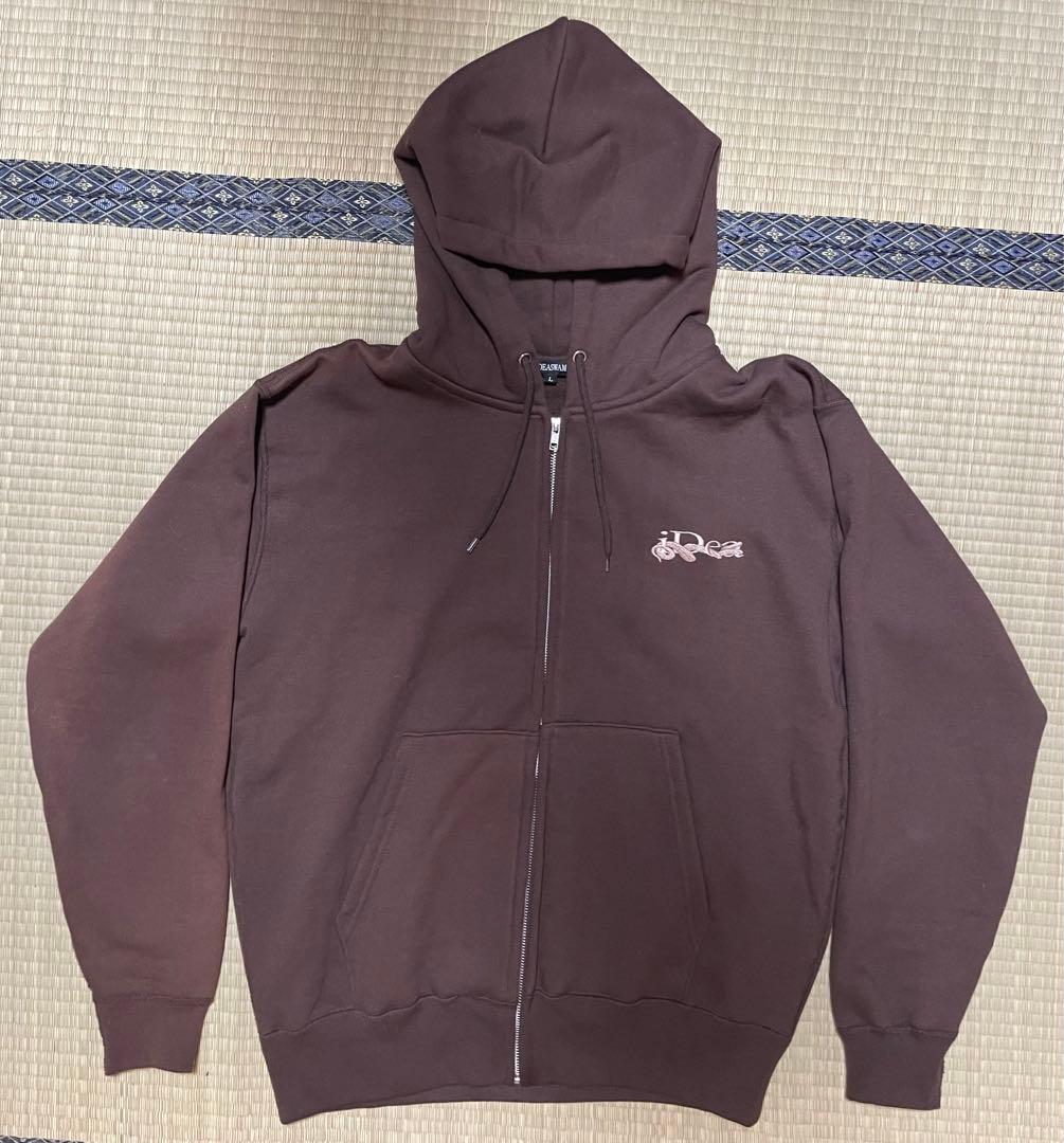 ideaswam イデアスワム ジップパーカー ブラウン - メルカリ