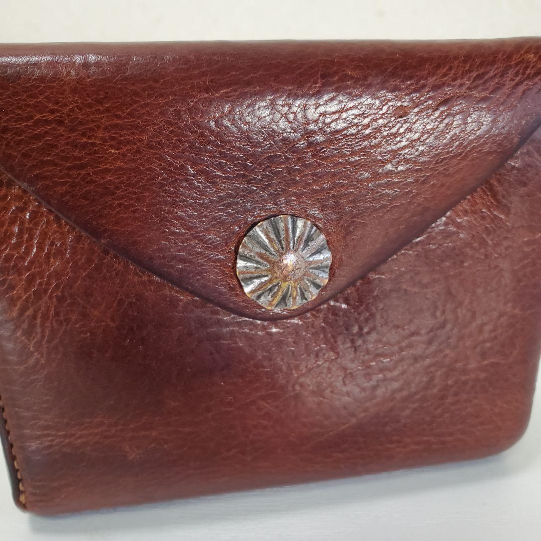 RRL ダブルアールエル(ラルフローレン)コンチョ レザーウォレット二