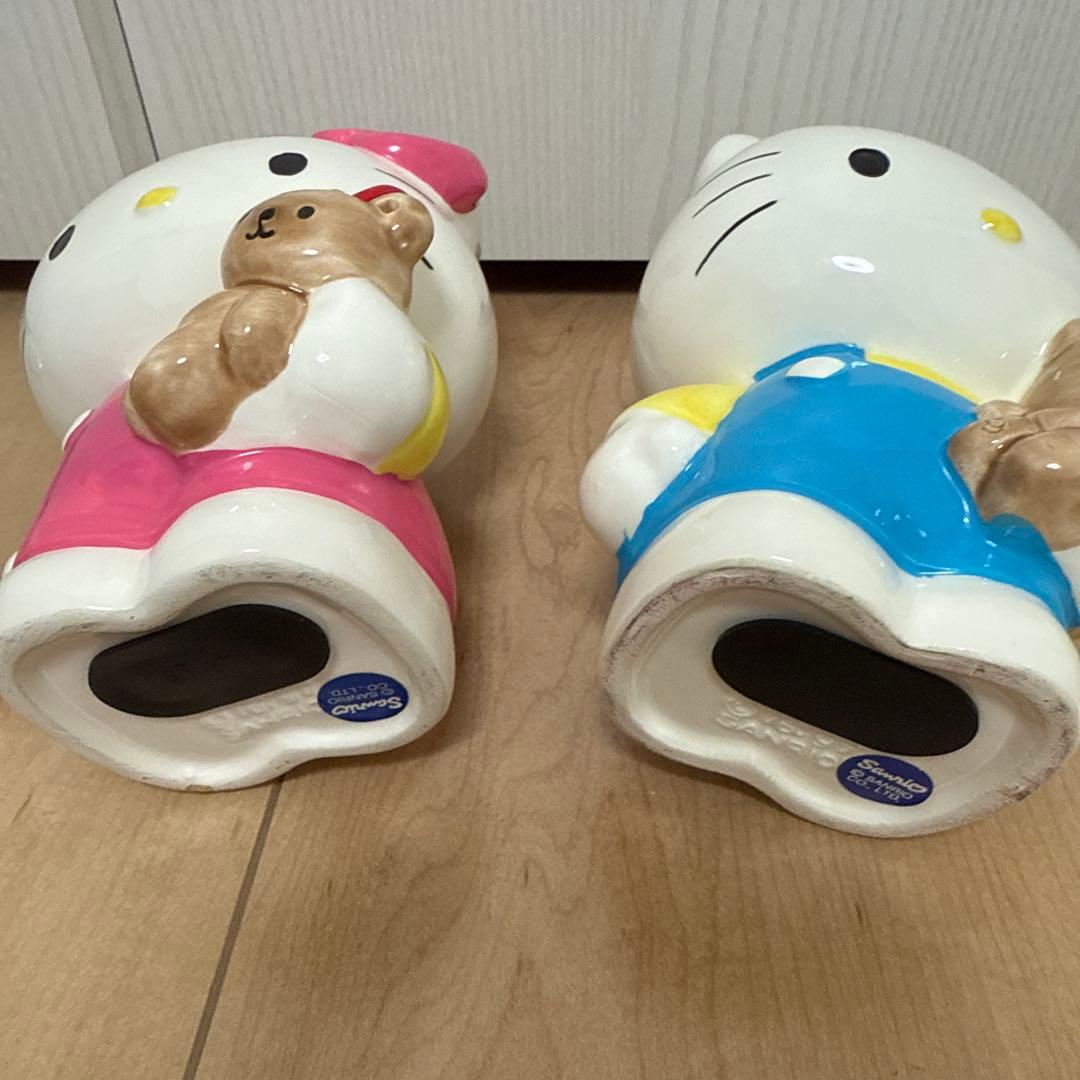 平成レトロ キティ レア 陶器貯金箱