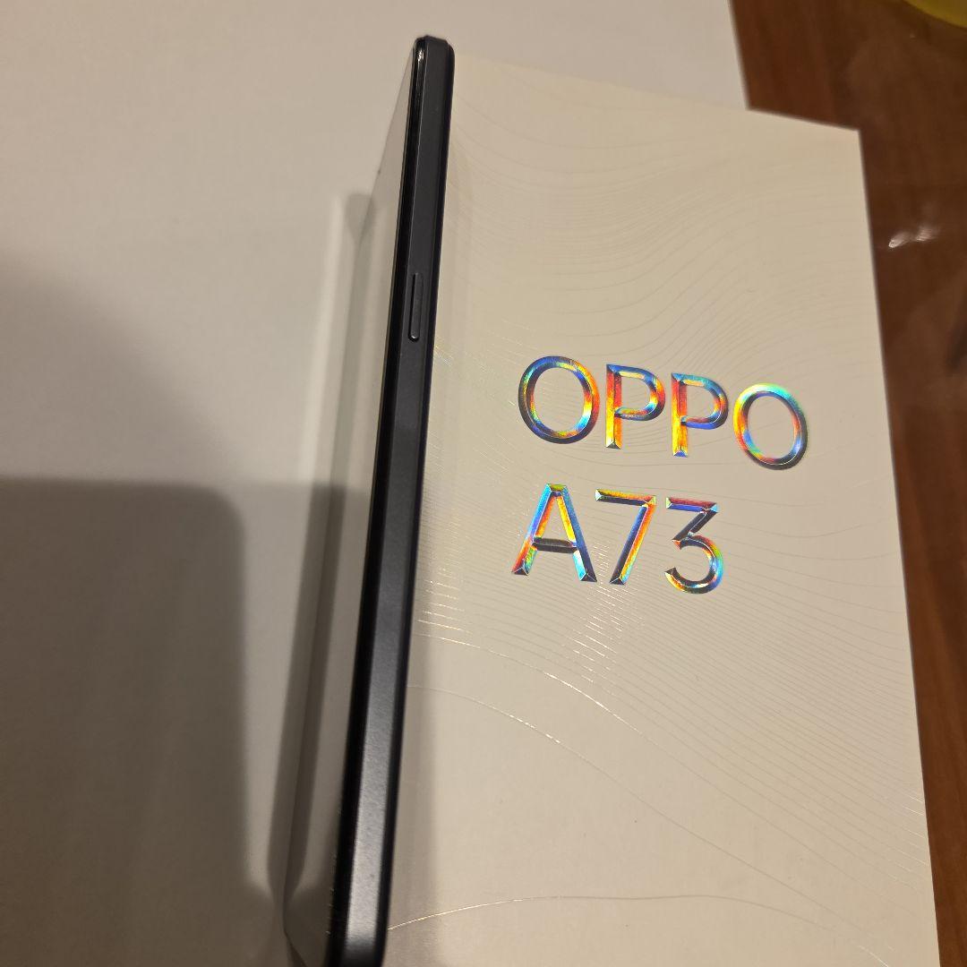 美品 OPPO A73 楽天 64GB スマホ ネイビーブルー 付属品付 箱付 - メルカリ