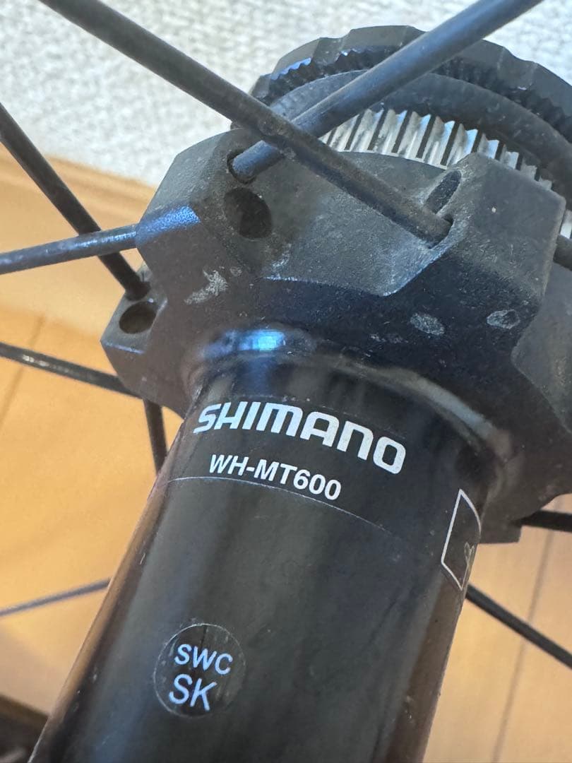 シマノMTB 完組ホイール前後MT600 27.5 前15×100後12×148 - メルカリ