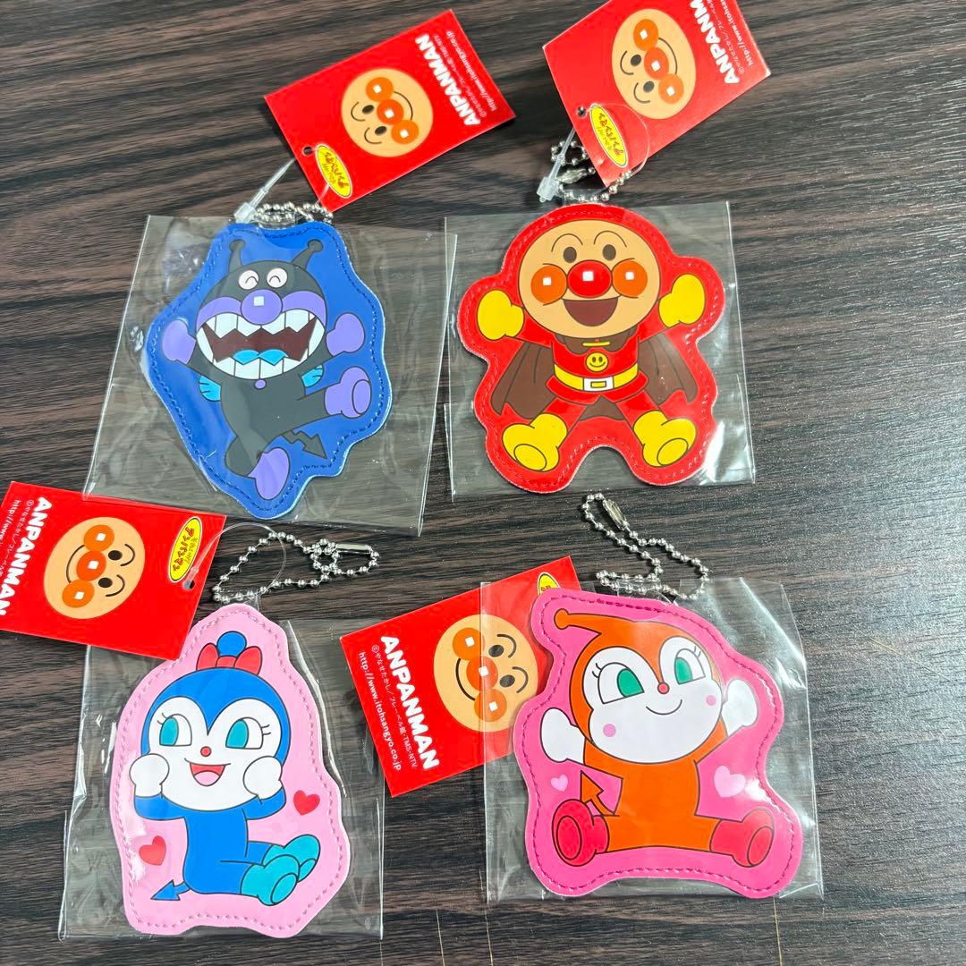 アンパンマン おなまえホルダー 4点セット ドキンちゃん バイキンマン