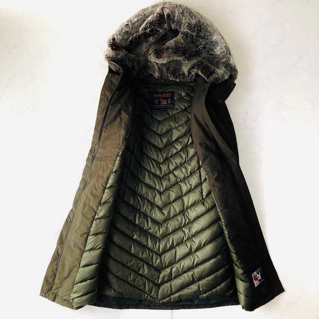 美品✨ウールリッチ ボウブリッジ ダウンコート ラビットファー