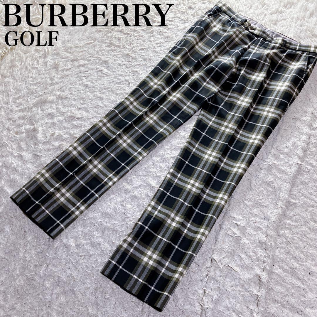 バーバリーゴルフ 良品 日本製 ノバチェック ストレッチ パンツ