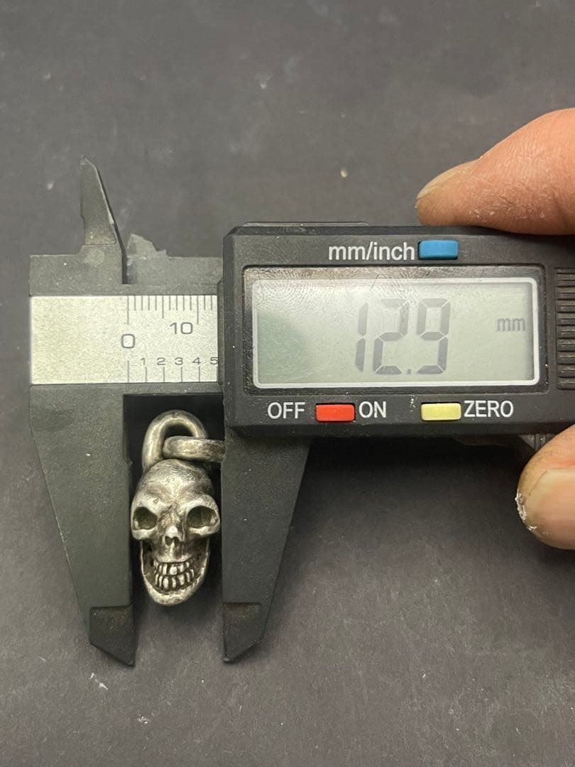 Gaboratory 大粒 シングルスカル ハッピースカル ペンダントトップ