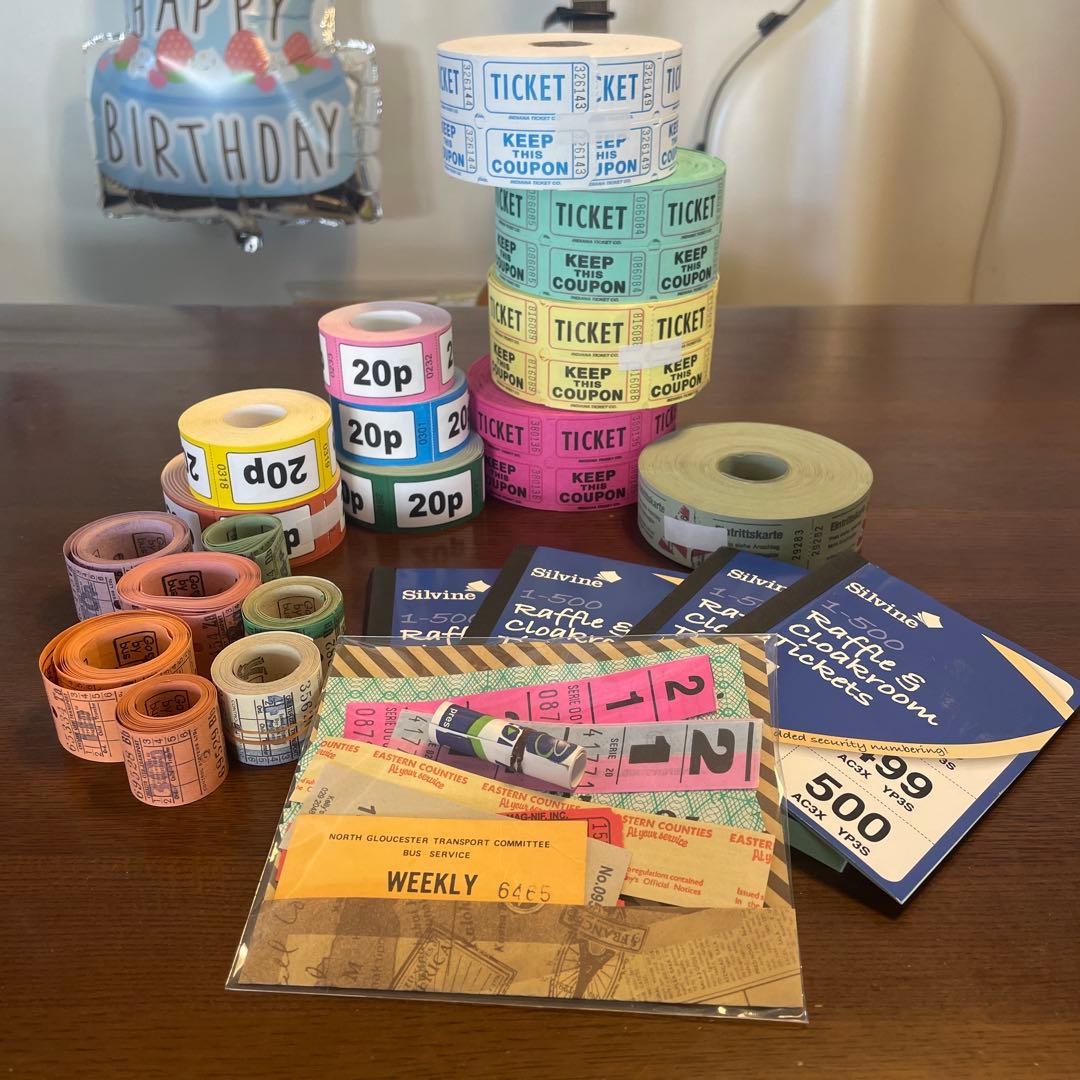 海外チケット　まとめ売り　アメリカ　ドイツ　イギリスバス　など ヴィンテージ 海外チケット詰め合わせ 70枚】イギリス、ドイツ