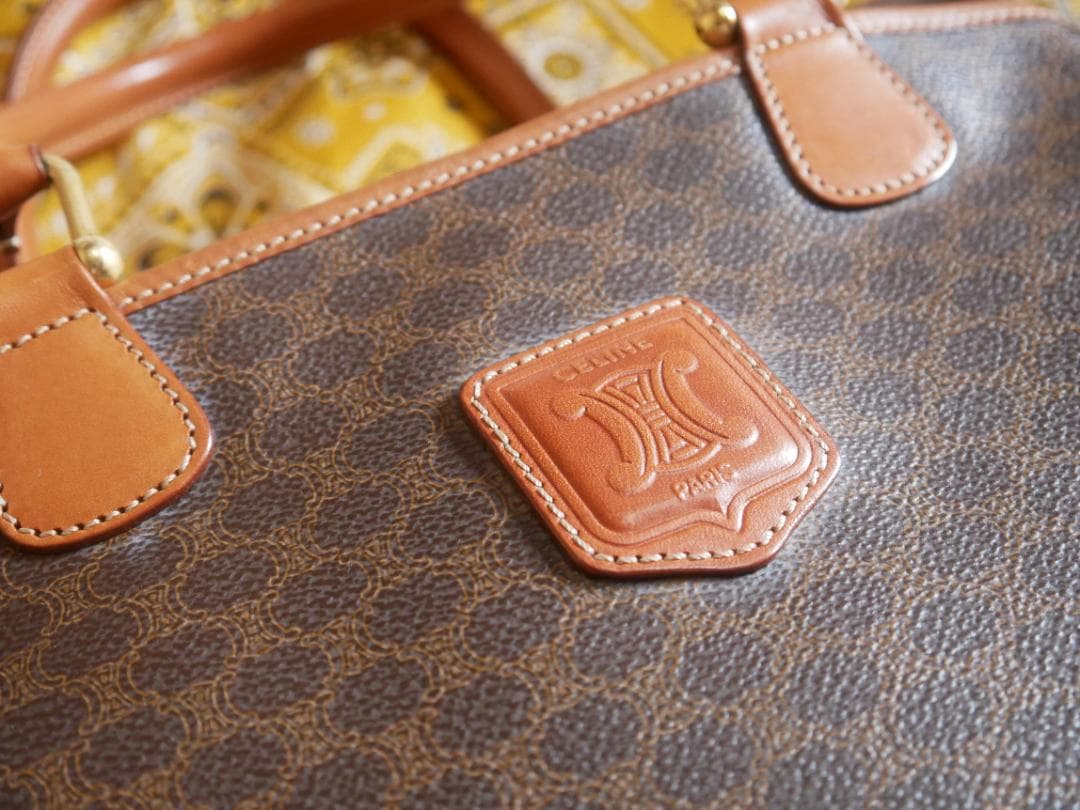 CELINE マカダム ミニボストンバッグ MC97/2 - メルカリ