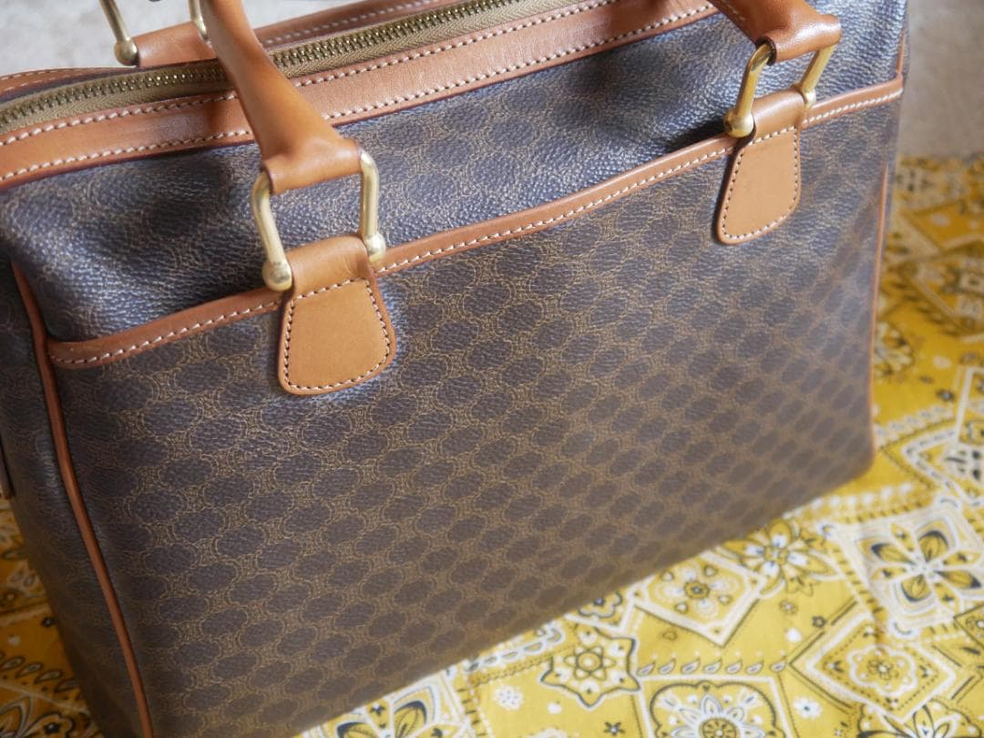 CELINE マカダム ミニボストンバッグ MC97/2 - メルカリ