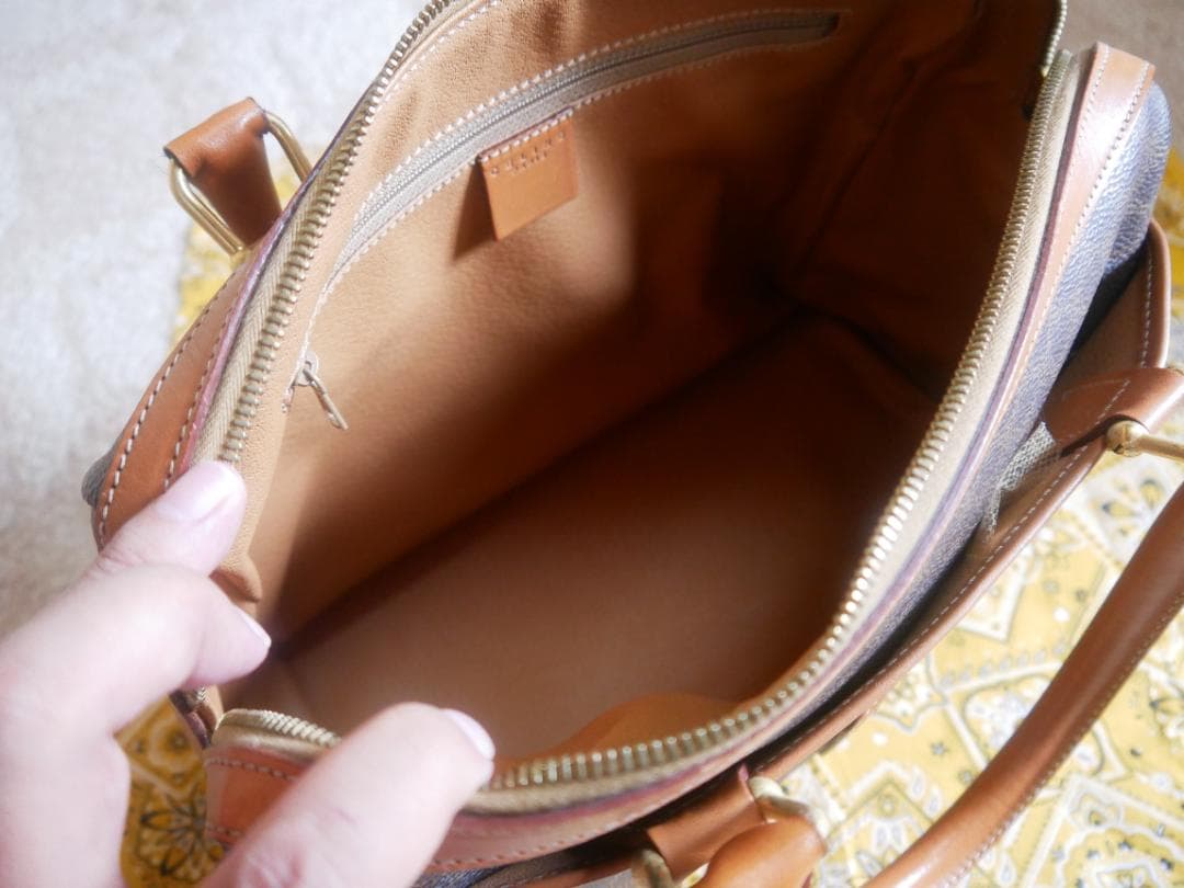 CELINE マカダム ミニボストンバッグ MC97/2 - メルカリ