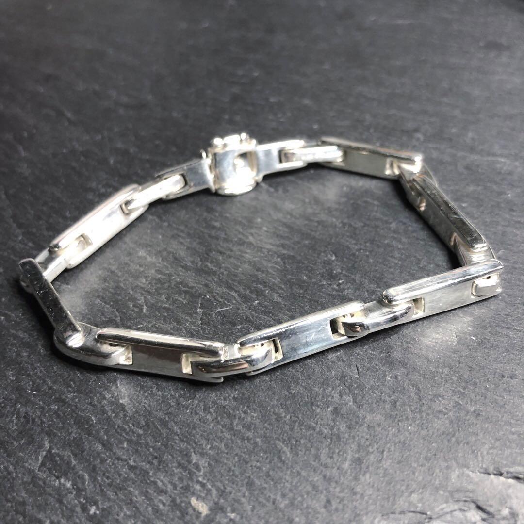 アクセサリー Vintage Silver Stick Chain Bracelet 925 il_fullxfull.4710090404_fpy8.jpg