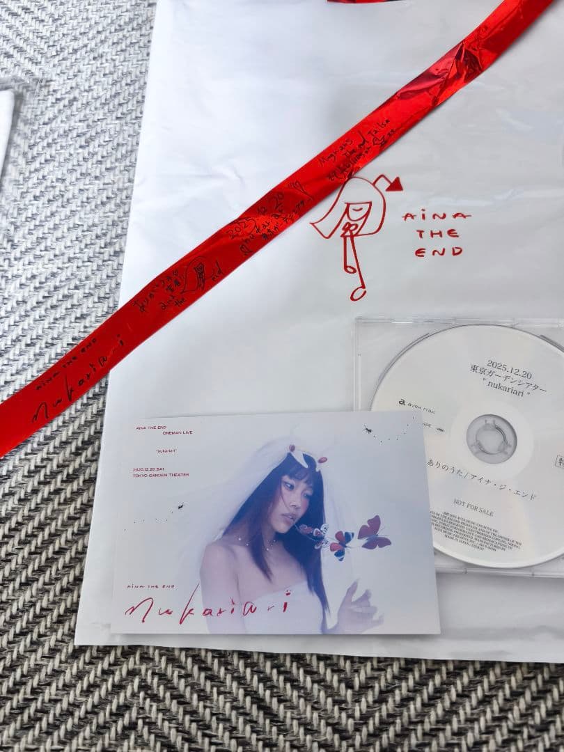 アイナ・ジ・エンド 12.20「nukariari」ライブ特典Tシャツ等