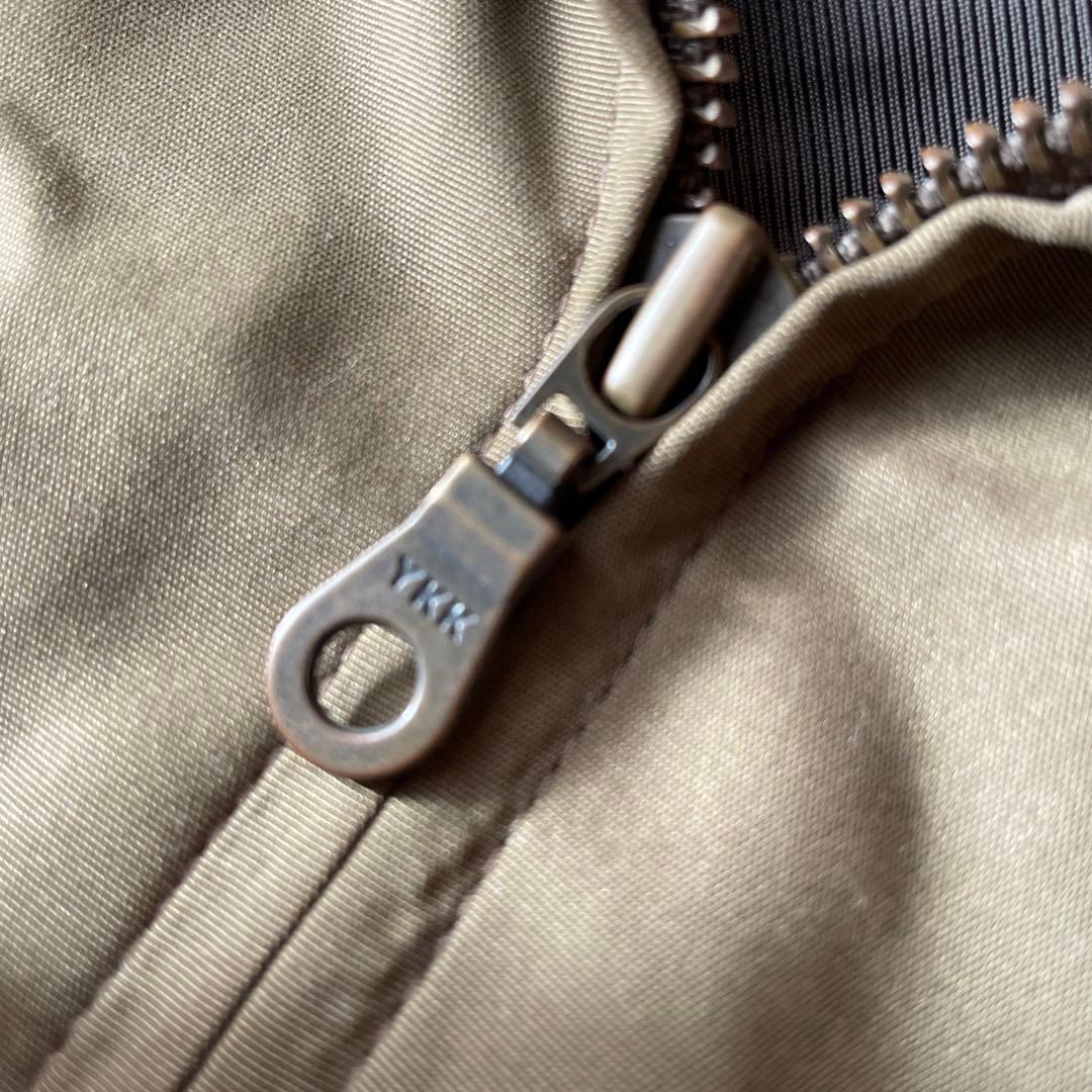 L.L.Bean スウィングトップ 襟レザー M カーキ