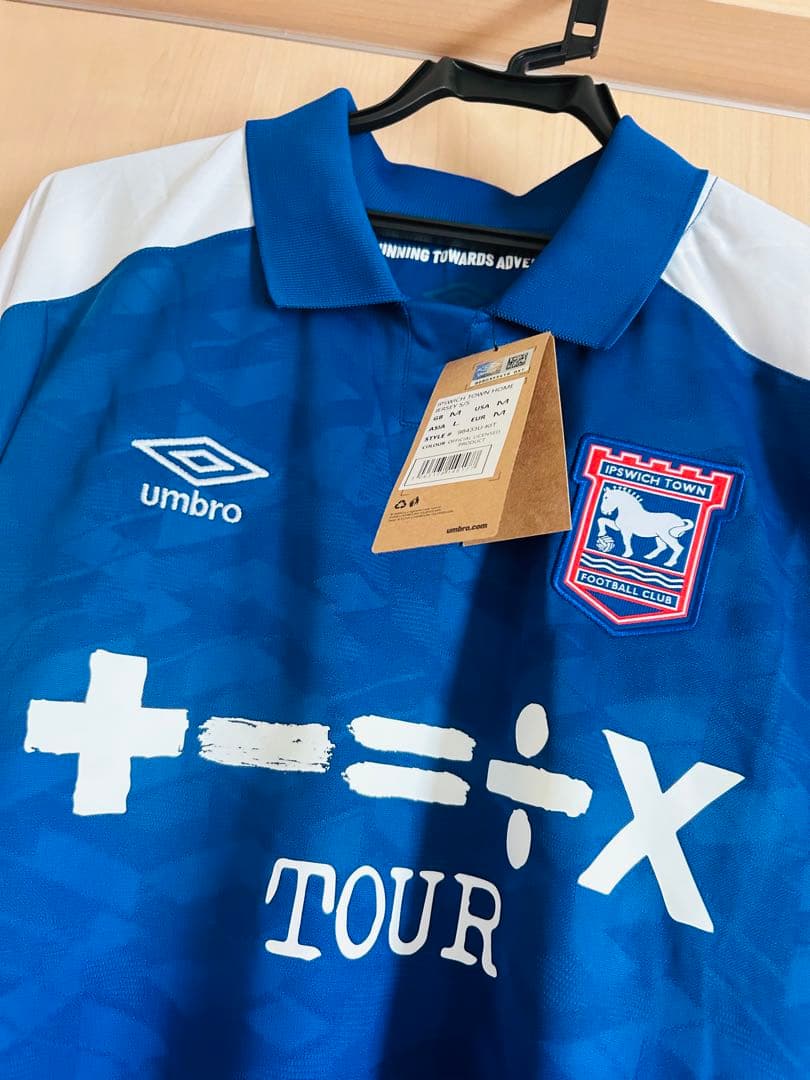【新品・未使用】Ed Sheeran イプスウィッチ・タウンFC ユニフォーム