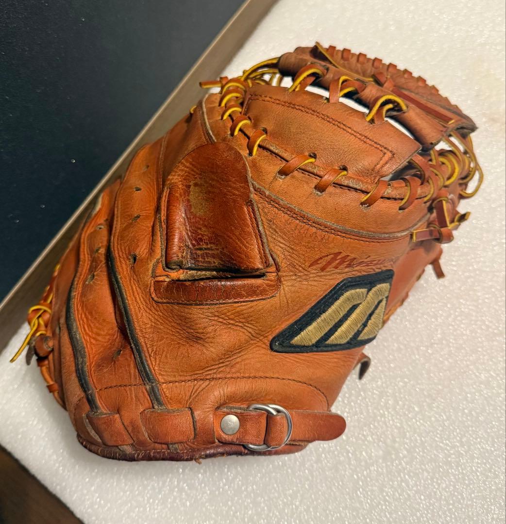 希少 ミズノプロ K-KULB限定 ビックM 硬式 キャッチャーミット 全紐交換 Mizuno Pro - 希少 ミズノプロ K-KULB限定 ビックM 硬式 キャッチャー